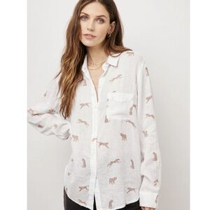 Rails Charli Jungle Cat button down